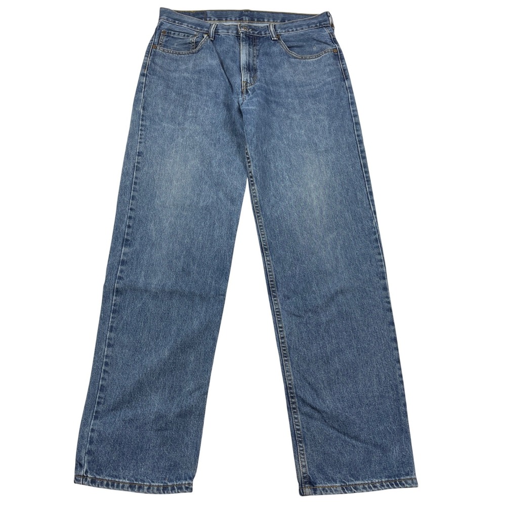 Levis 550 Relaxed Fit Jeans Mens 34x34 Blue Medium Wash Denim Classic Tapered